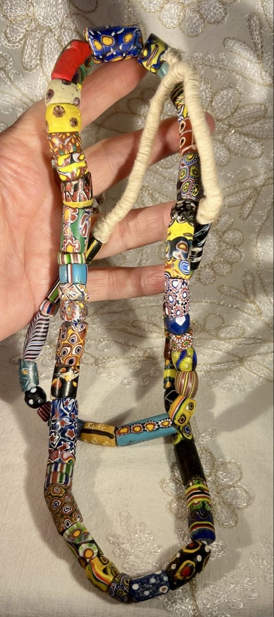Murano Catenine: Rang Unique Millefiore Trade Beads Murano Multicolore – Usato da Genève venduto da DELIRBEADS 8