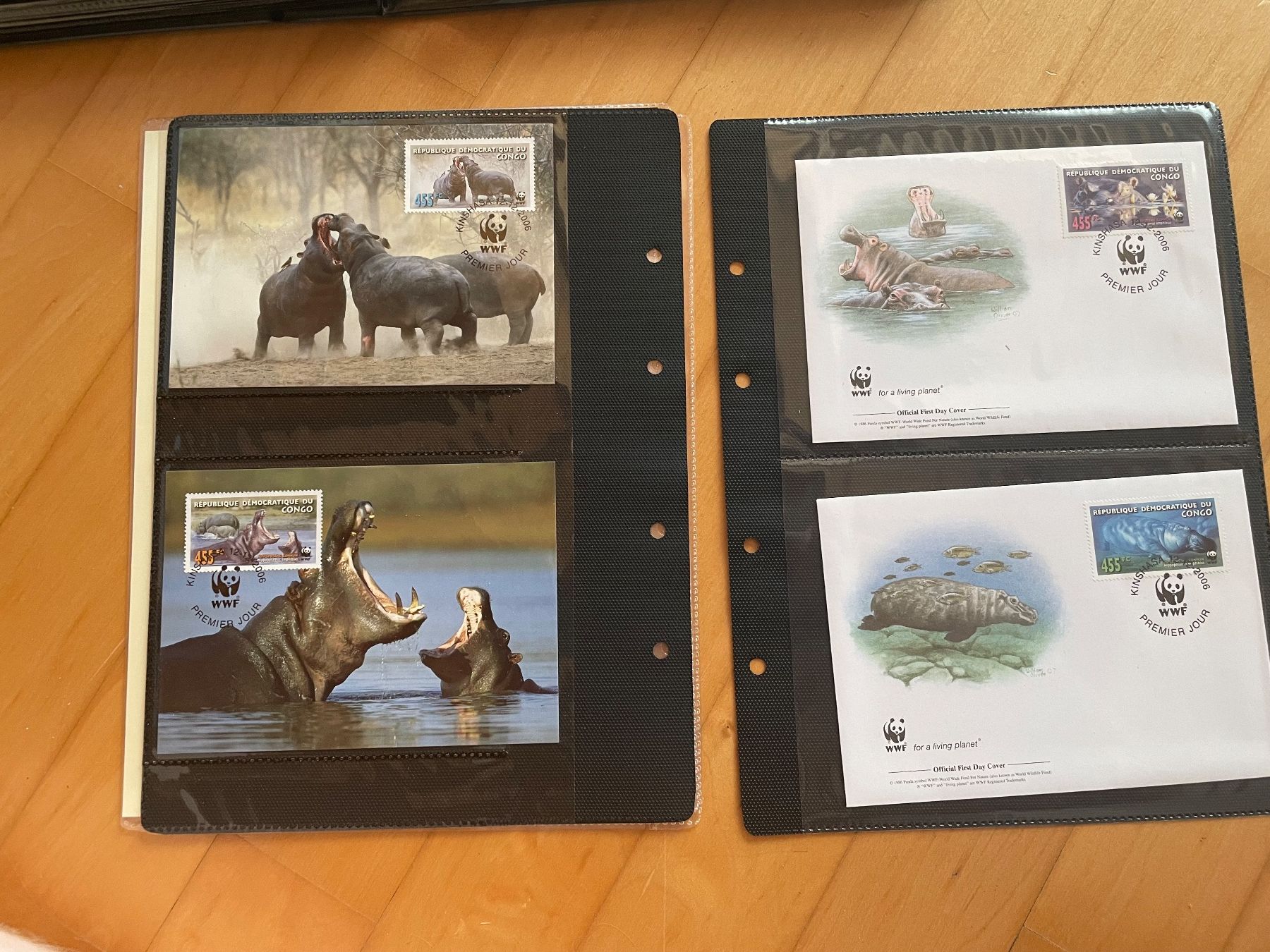 Tutti i francobolli: WWF Set "Das Flusspferd" – Usato da Altdorf UR venduto da mic_z8bj 4