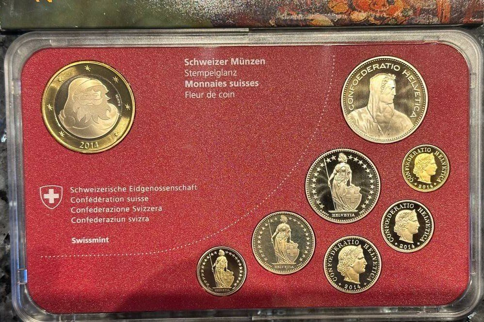 Alle Münzen: Schweizer Muenzen Satz Weihnachten 2014 Stempelglanz🎄 – Neu und originalverpackt aus Beringen von Mantafisch1 3