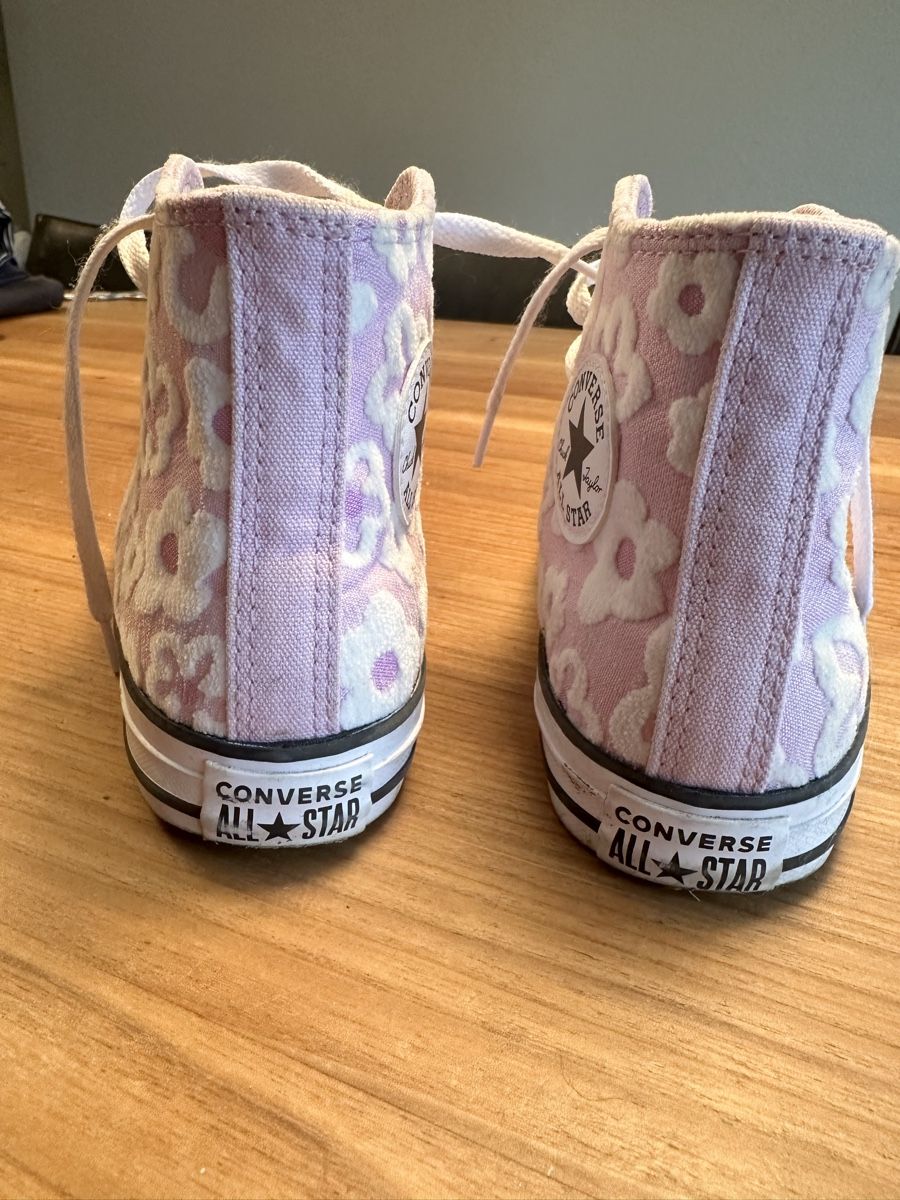 Converse Scarpe per ragazze: Converse All Star Grösse 35 rosa mit Blumen  – Usato da Winterthur venduto da Zip8 2
