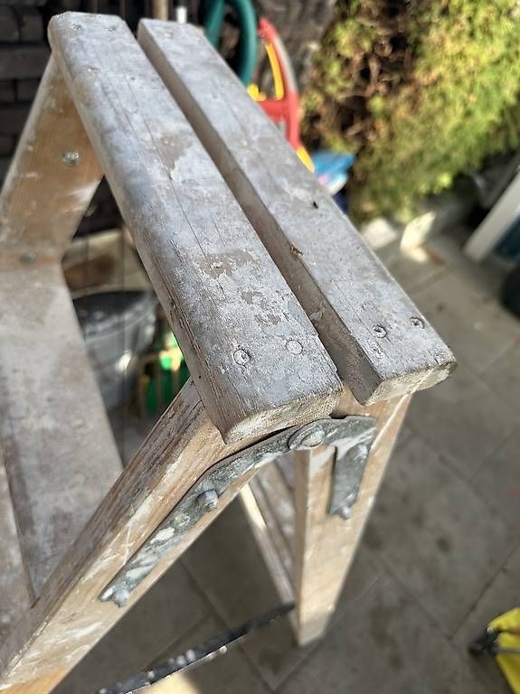 Leitern: Doppelleiter aus Holz 2x6 Stufen – Gebraucht aus Speicherschwendi von Supersport 2