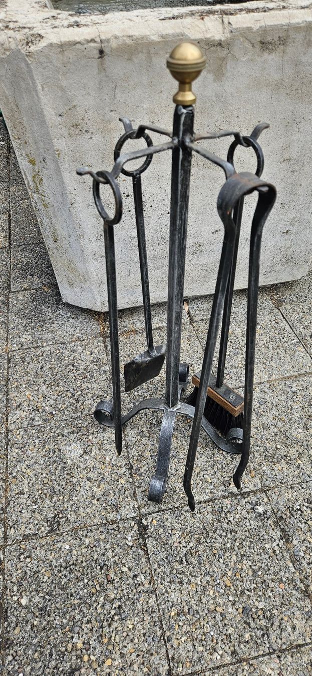Cheminée: handgeschmiedet cheminee besteck – D'occasion à ZIHLSCHLACHT par Raja9