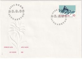 CH 1966, FDC, Finsteraarhorn, SBK 445