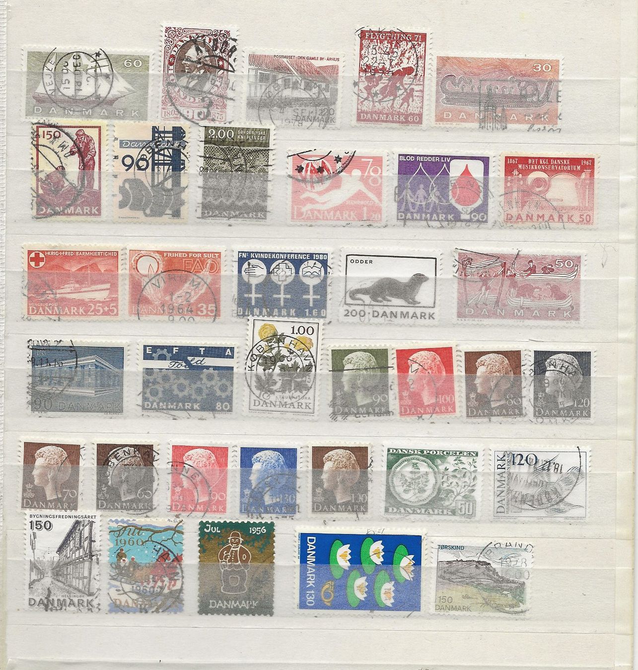 Alle Briefmarken: Danemark Lot 04 1960 ... – Gebraucht aus Sion von PierreP01 1