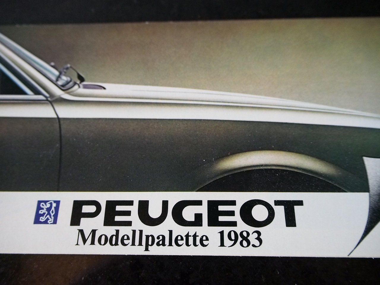 Peugeot Documenti: Peugeot Modellpalette 1983 – Usato da Zofingen venduto da sosalinos01