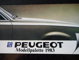 Peugeot Modellpalette 1983