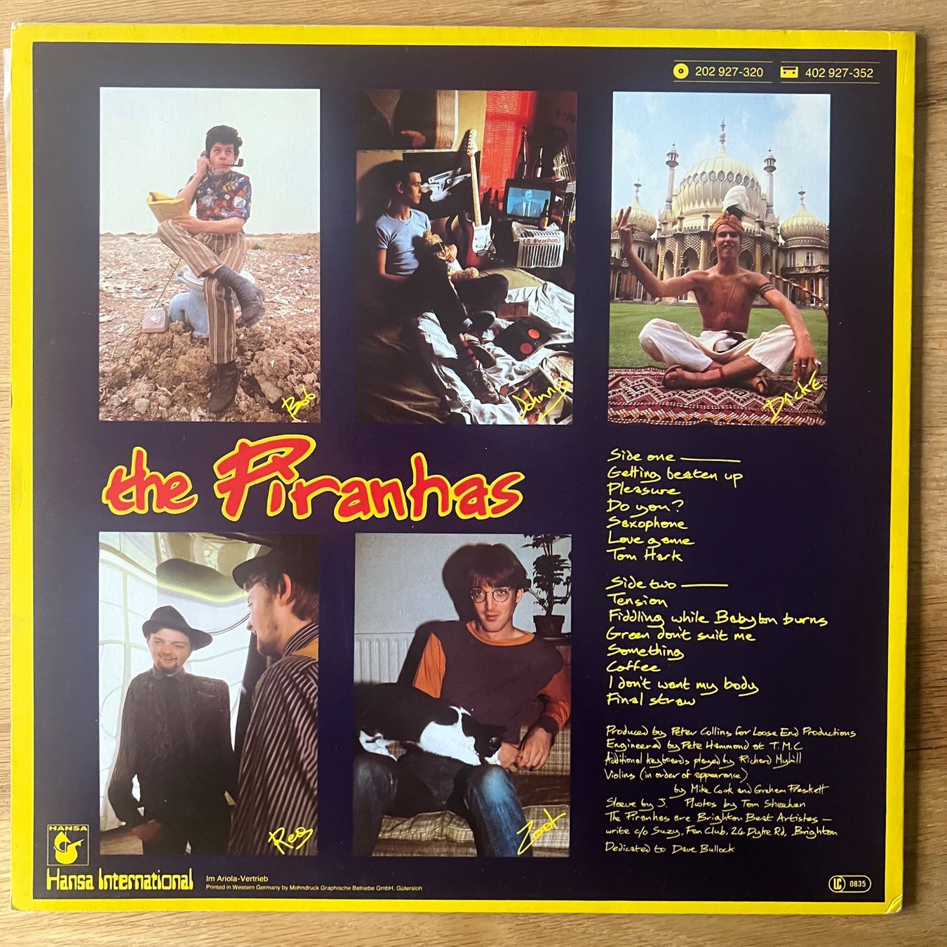 Schallplatten: Piranhas - Same / 1. D-Press. 1980 - Very nice Copy – Gebraucht aus Gais von soundcave57 1