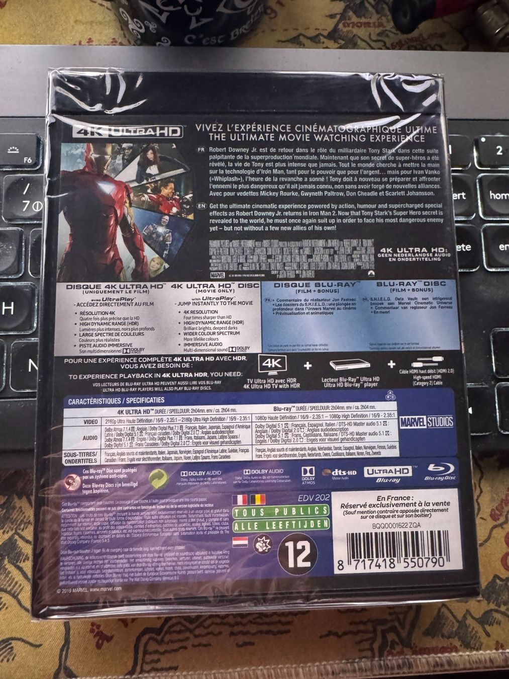 Tutti i DVDs: Iron Man 2 (2010) - 4K UHD + Blu-ray – Nuovo e nell'imballaggio originale da Semsales venduto da __Florian__ 2