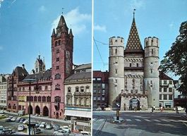 BASEL Rathaus - Spalentor - Auto - Stempel Zoo