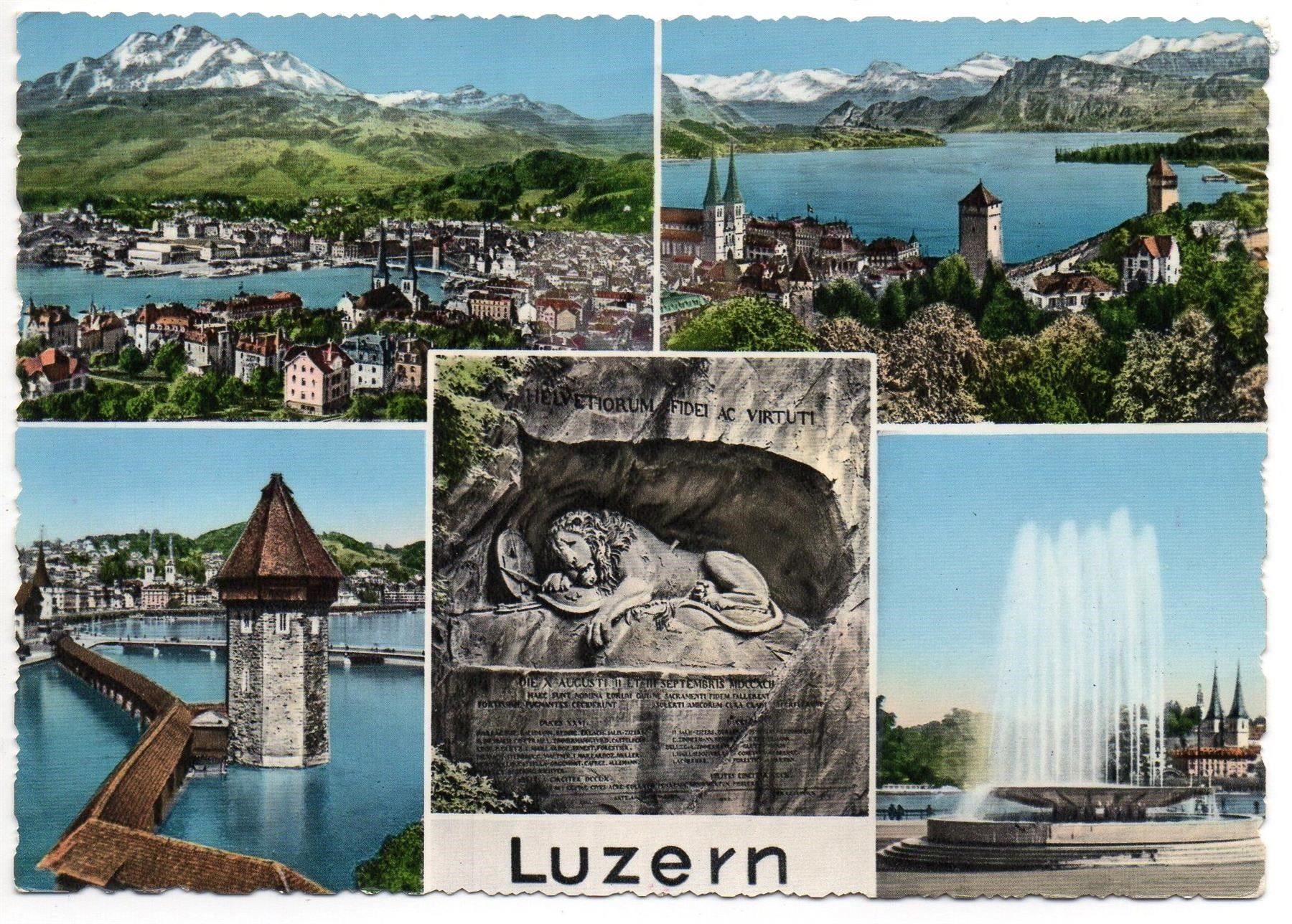 Cartes postales: 5-Bild-AK LUZERN – Neuf (Voir description) à Jona par philajona