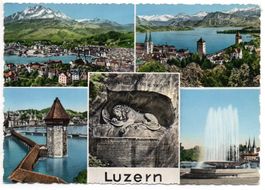 5-Bild-AK LUZERN