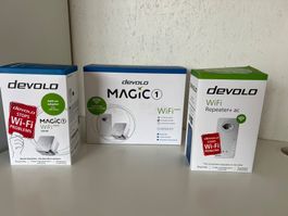 Devolo Magic 1 WiFi mini Starter Kit + Repeater+ ac + add on