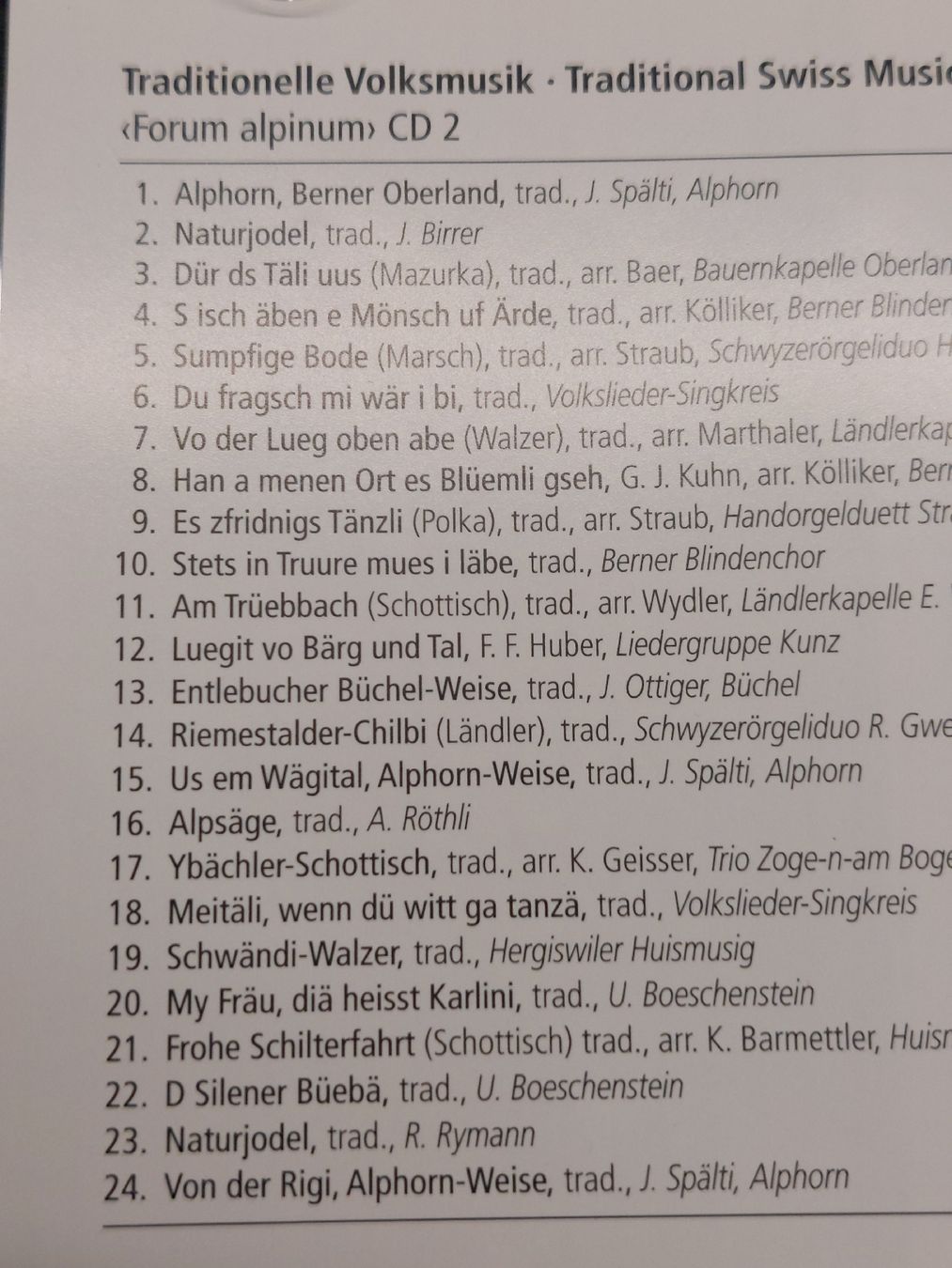 CD: 6 CDs Traditionelle CH Musik – Usato da Zetzwil venduto da lanst08 4