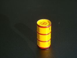 Biller Bahn Oelfass Shell uralt schön aus Blech ca 4cm hoch