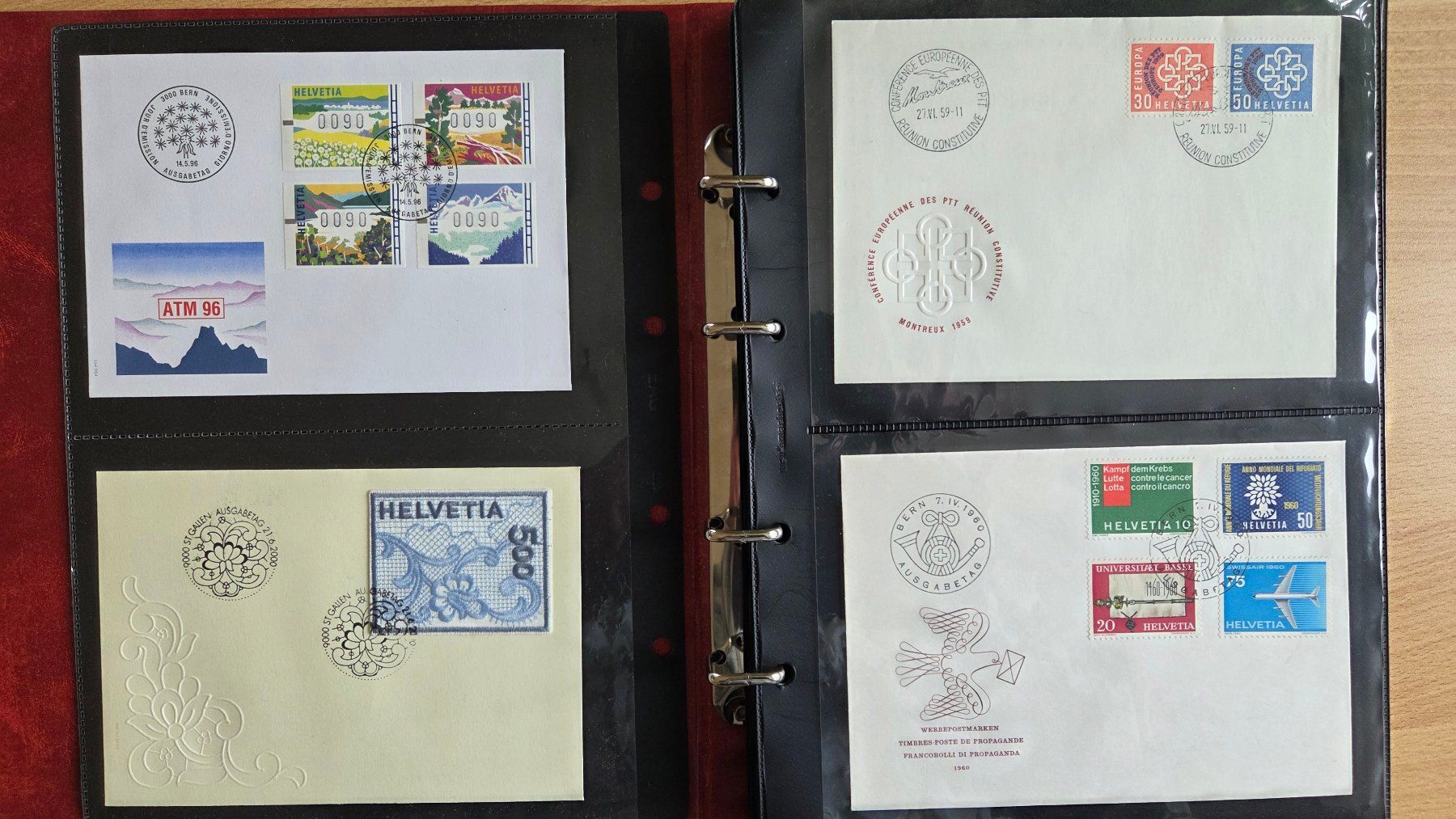 Tutti i francobolli: Album mit 56 FDC Briefen Schweiz – Usato da Muri b. Bern venduto da Nydegg3 8
