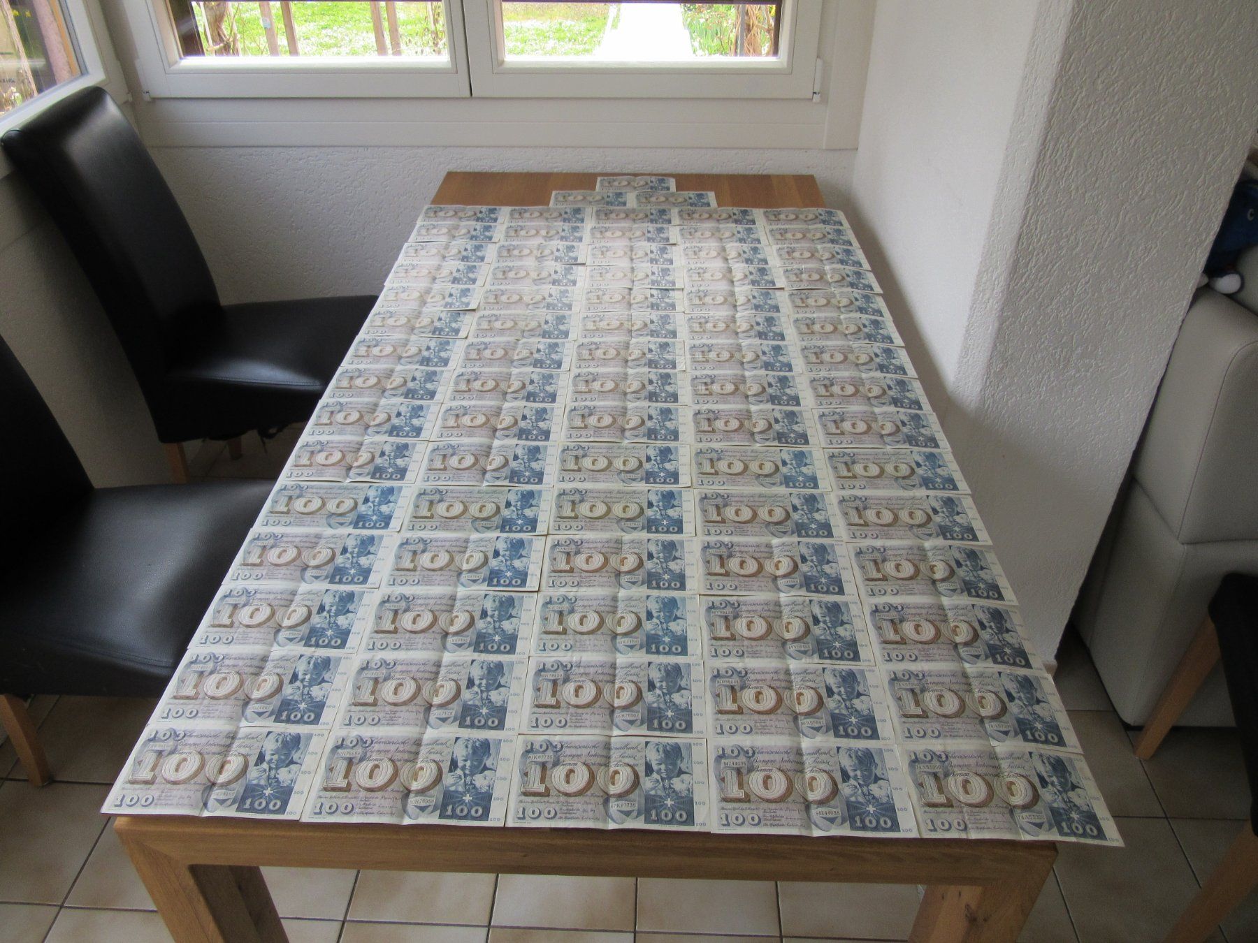 Banconote: Billets de 100 CHF suisses :  78 STK **Super Collection** – Usato da châtelaine venduto da VrenliNumis86
