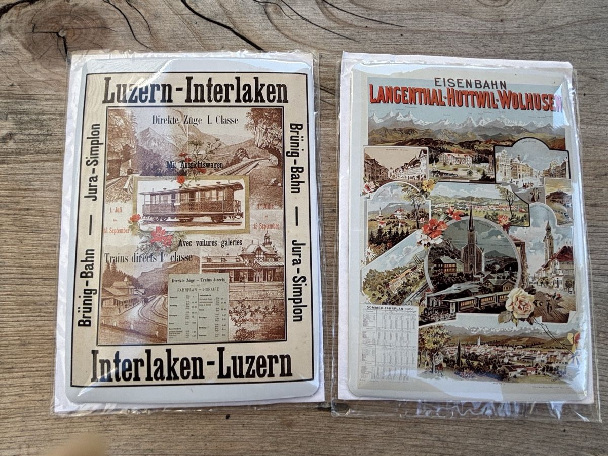 Ansichtskarten: 2 Ansichtskarten Eisenbahn  – Neu (gemäss Beschreibung) aus Würenlos von Ashley24