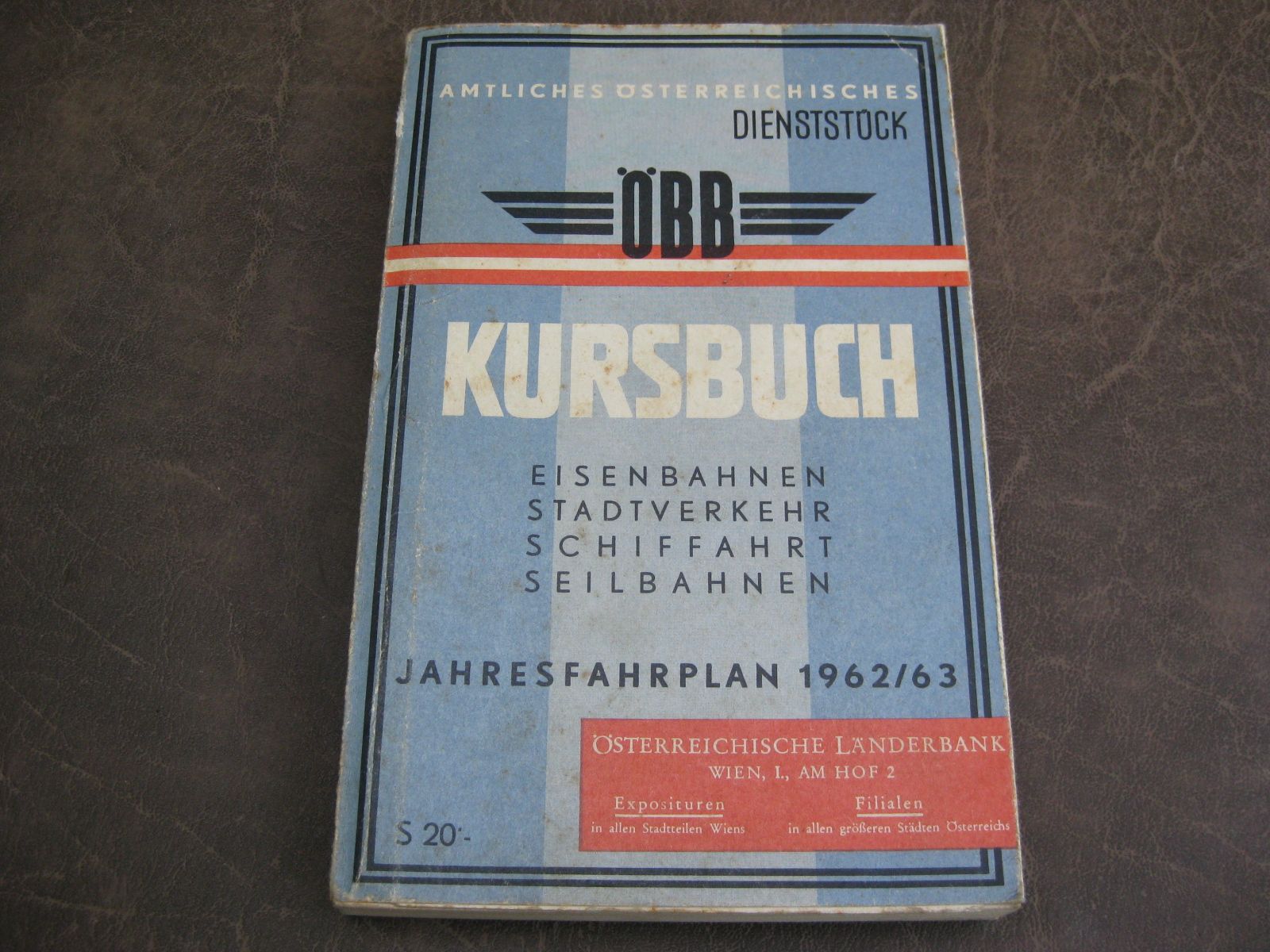 Livres: Kursbuch Österreich 1962/63 – D'occasion à Malters par Marosko