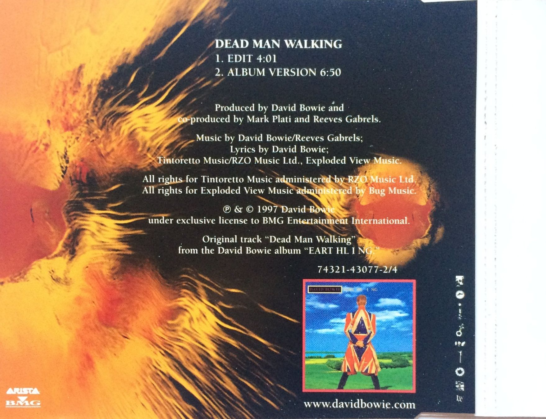 CDs: DAVID BOWIE - DEAD MAN WALKING – Gebraucht aus Bottens von hotter-than-hell 1