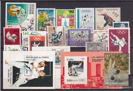 Lot Briefmarken mit Sujet Judo