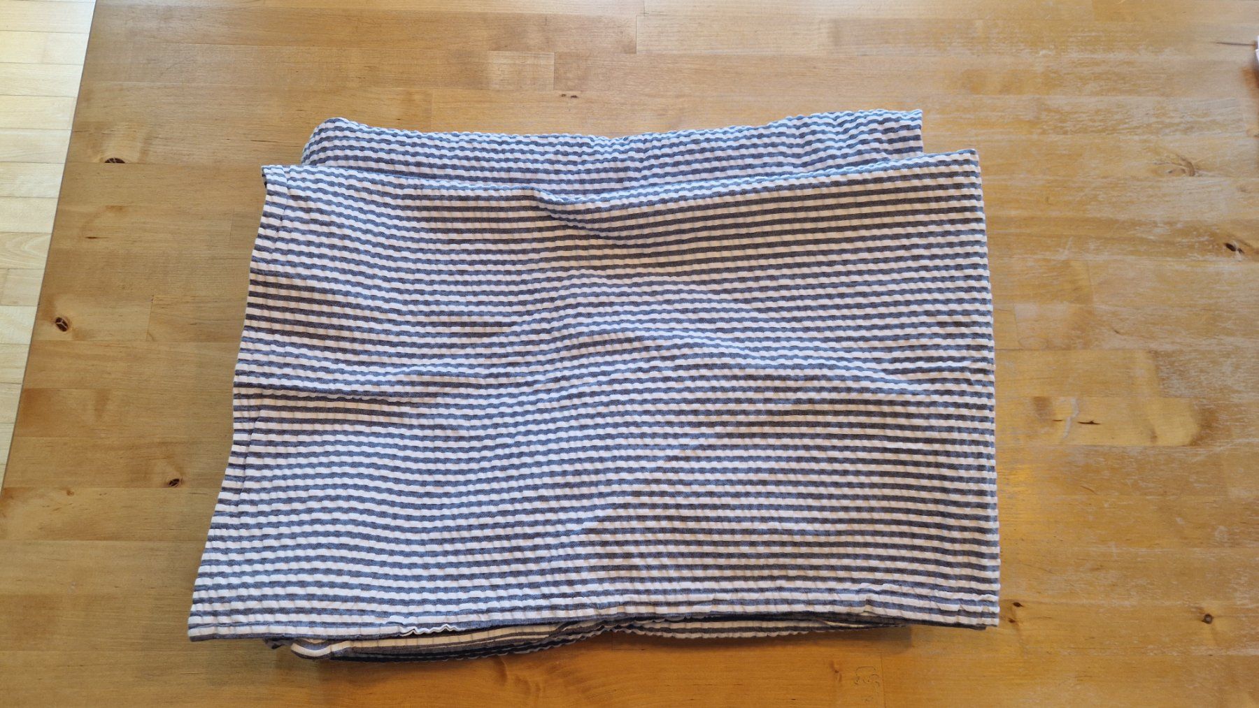 Bettwäsche: Bettbezug blau/weiss gestreift – Gebraucht aus Horgen von moritz.90