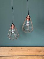 Rosegold Hängelampen im Industrial Style (6er-Set)