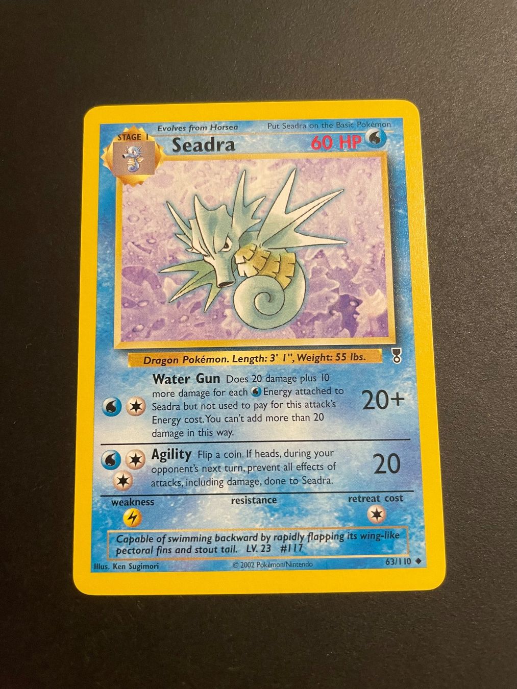 Pokémon Carte collezionabili: Seadra LEGENDARY COLLECTION 63/110 – Usato da Zürich venduto da pokemon_cards