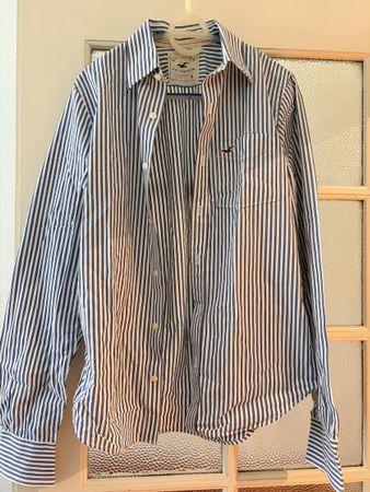 Hollister Herren Hemd, Gr. M, Gestreift, Sommerlich!