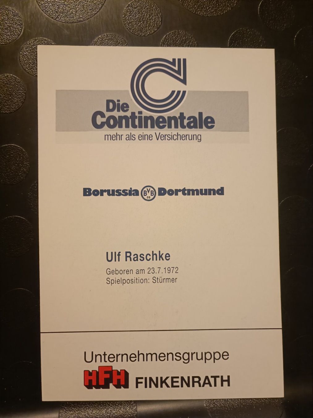 Autografi: Ulf Raschke - BVB - Borussia Dortmund - Handsigniert – Usato da Menziken venduto da Artographs 1