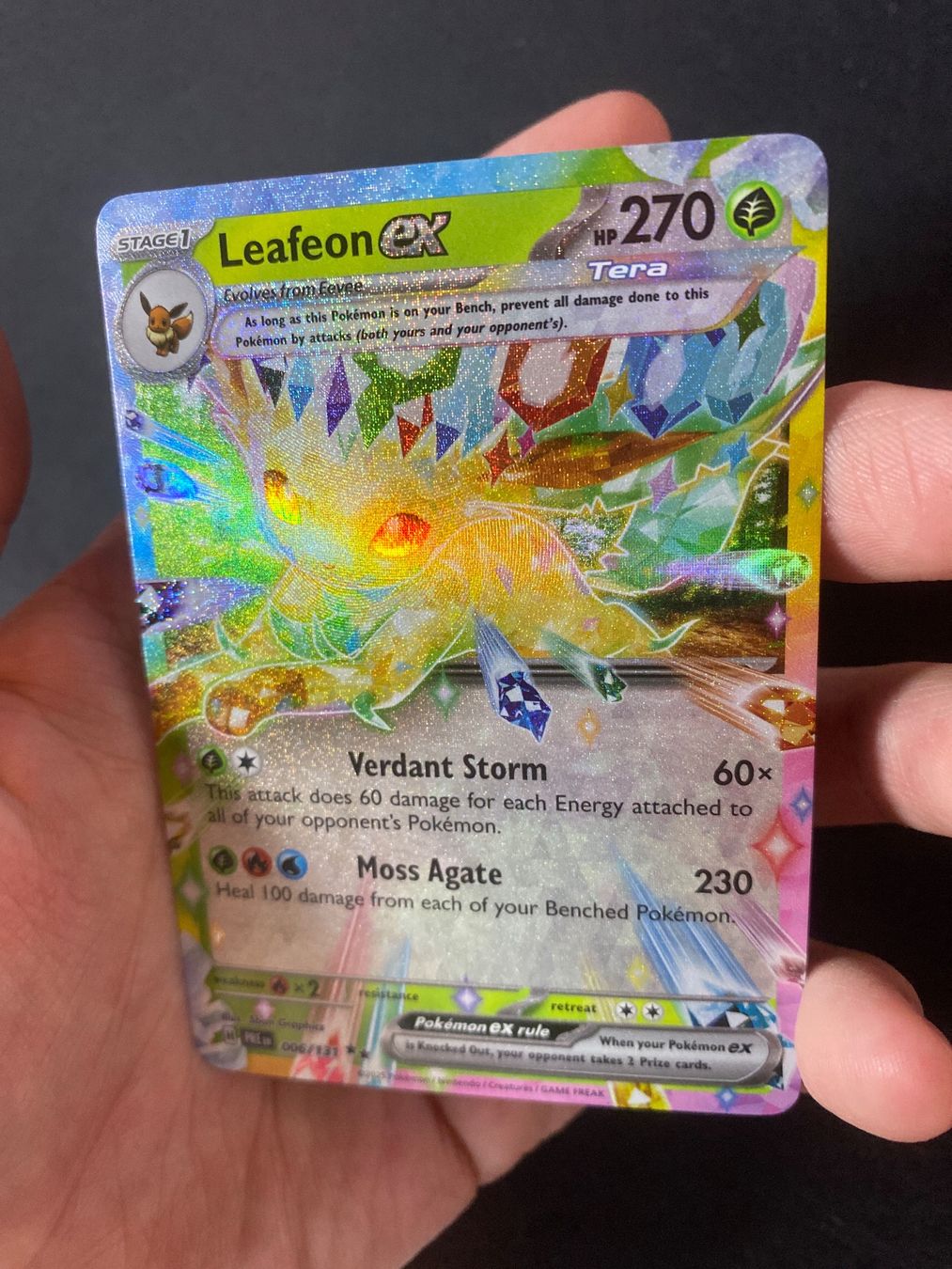 Pokémon Carte collezionabili: Leafeon ex 6 - Folipurba ex - Prismatic Evolutions - EN – Nuovo (secondo la descrizione) da Hausen AG venduto da Shrade 2