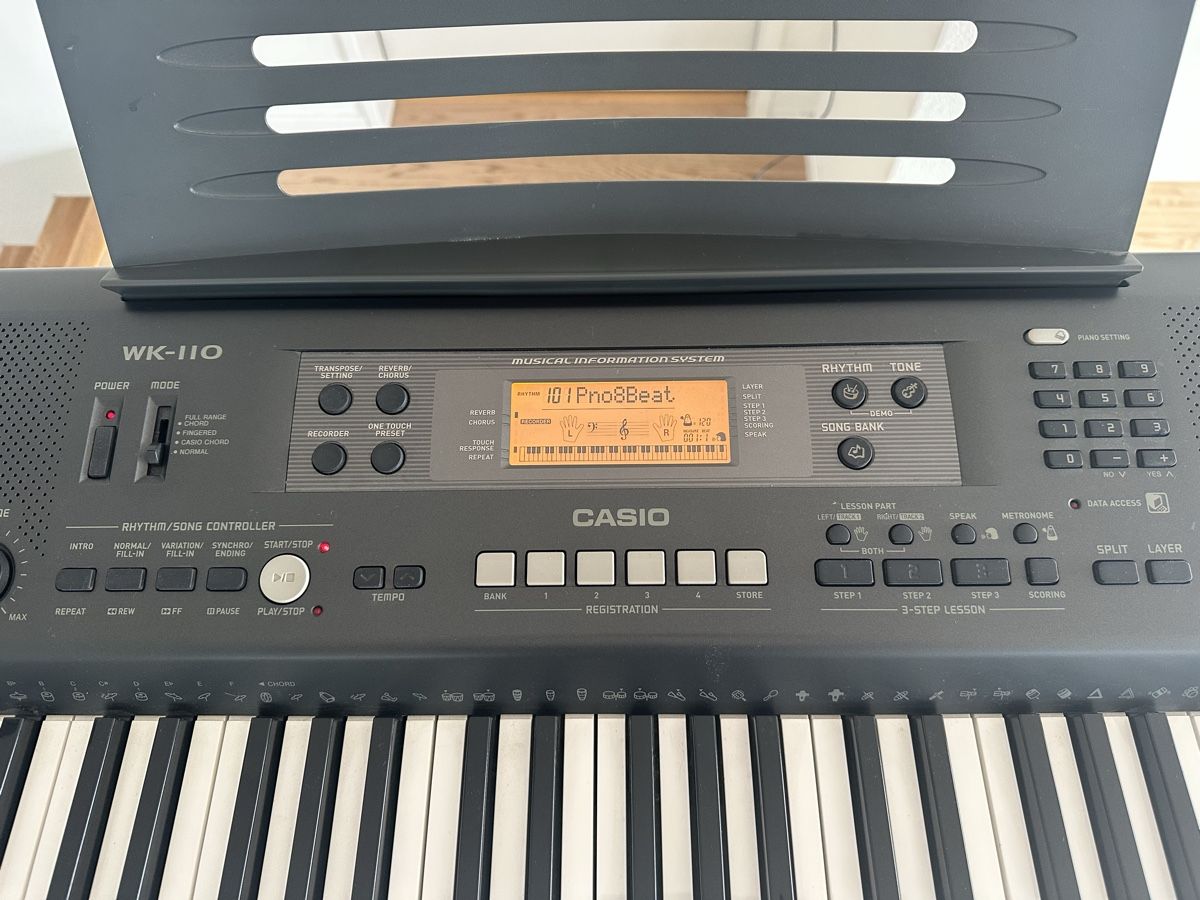 Casio WK-110 Keyboard - Perfekt für Einsteiger! Top Zustand (Gebraucht ...
