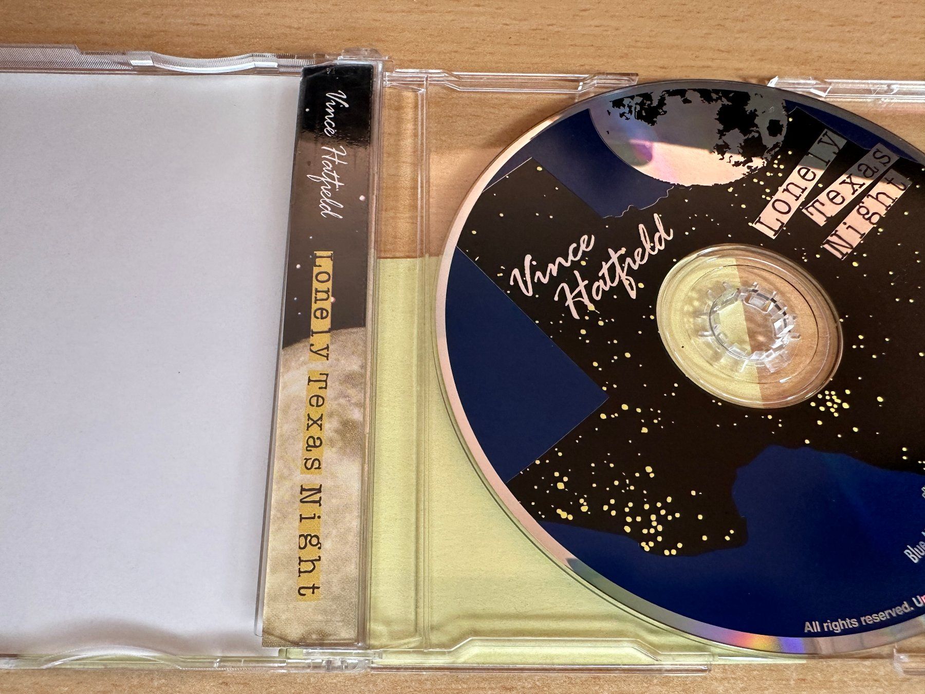 CD: Vince Hatfield - Lonely Texas Night - Single CD – Usato da Rikon im Tösstal venduto da Alpenmutz 1