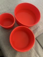 Silikonform Set, 3 teilig, Rot, Neu
