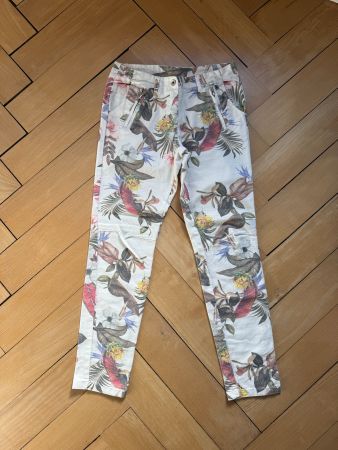 MADE IN ITALY - Jeanshose weiss gemustert S
