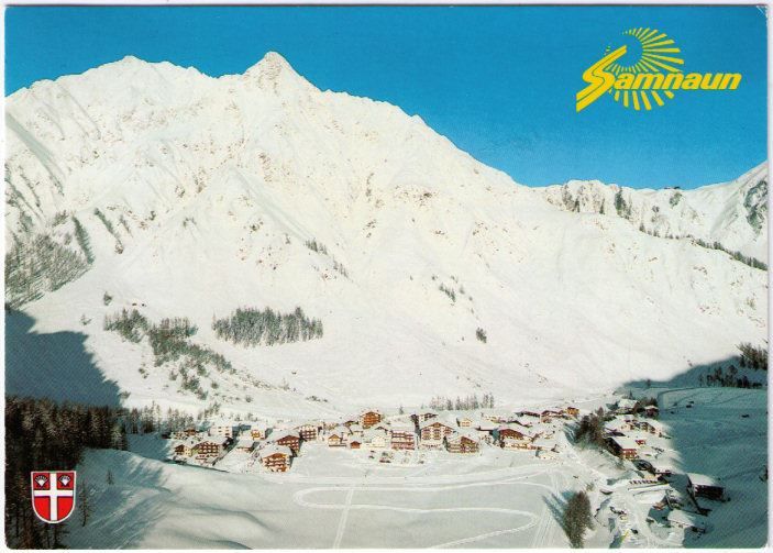 Cartoline postali: Samnaun – Usato da Binningen venduto da Mountainrider