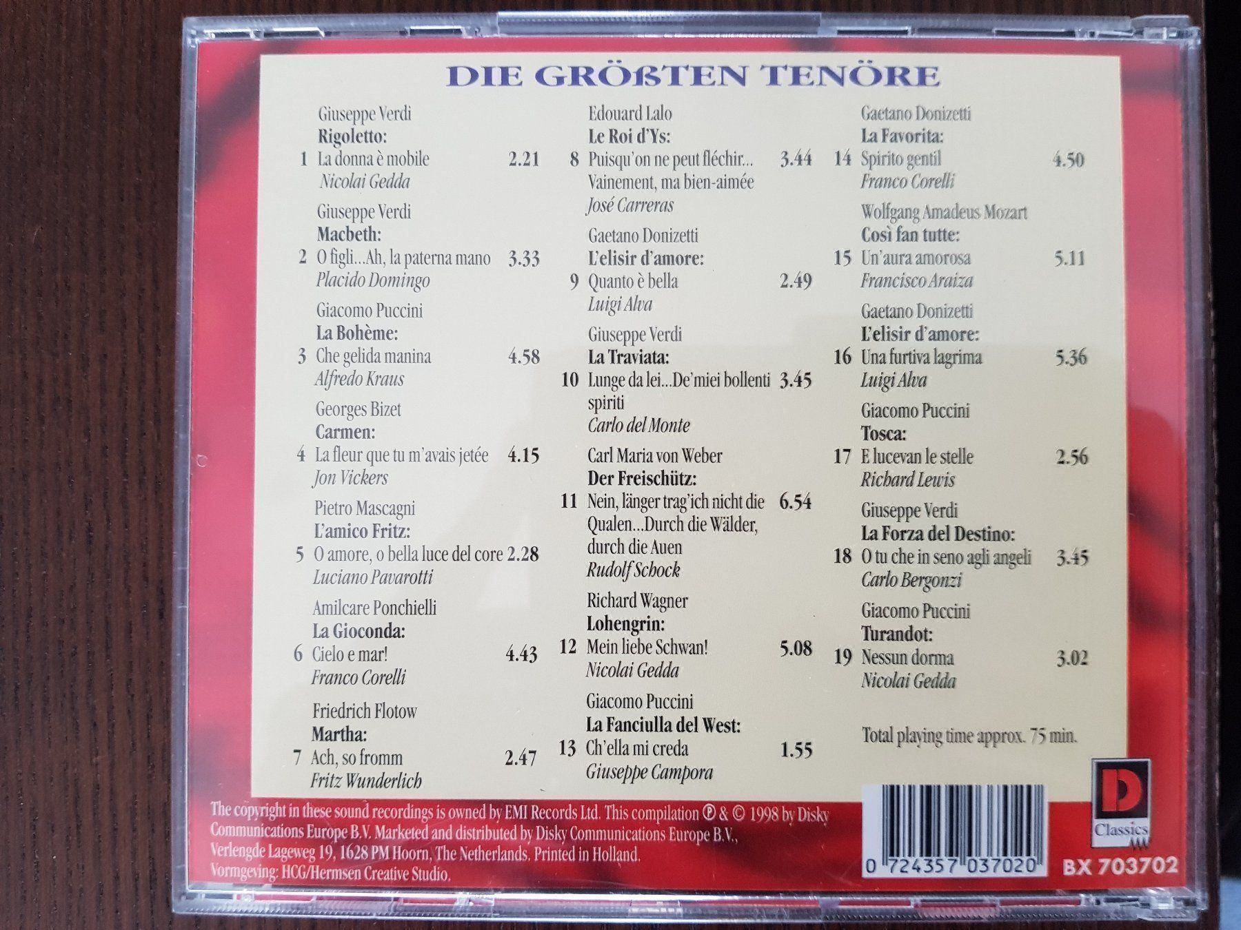 CD: Die Welt der Oper / Die grössten Tenöre – Usato da Zuoz venduto da engadinerbuab 1