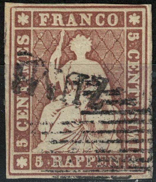 Tous les timbres: Strubel 22C gestempelt – D'occasion à Bern par bae_958f