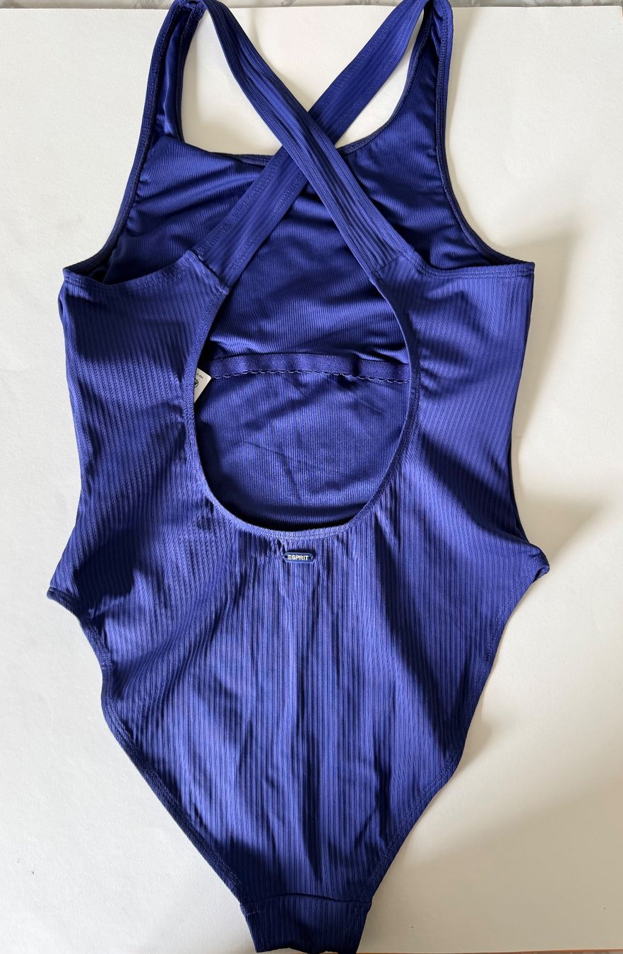 Esprit Costumi da bagno & Bikini: ESPRIT, Badekleid, Grösse 40, Farbe Dunkelblau – Nuovo e nell'imballaggio originale da Rudolfstetten venduto da gst_g7xl 5