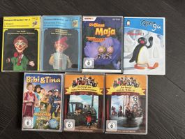 Kinder DVD Sammlung – 7 DVDs – Pingu, Biene Maja, Jim Knopf,
