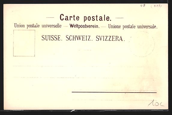 Ansichtskarten: Litho Lugano, Statue am Wasser, Hafen mi – Gebraucht aus Berlin von bartko-reher 1