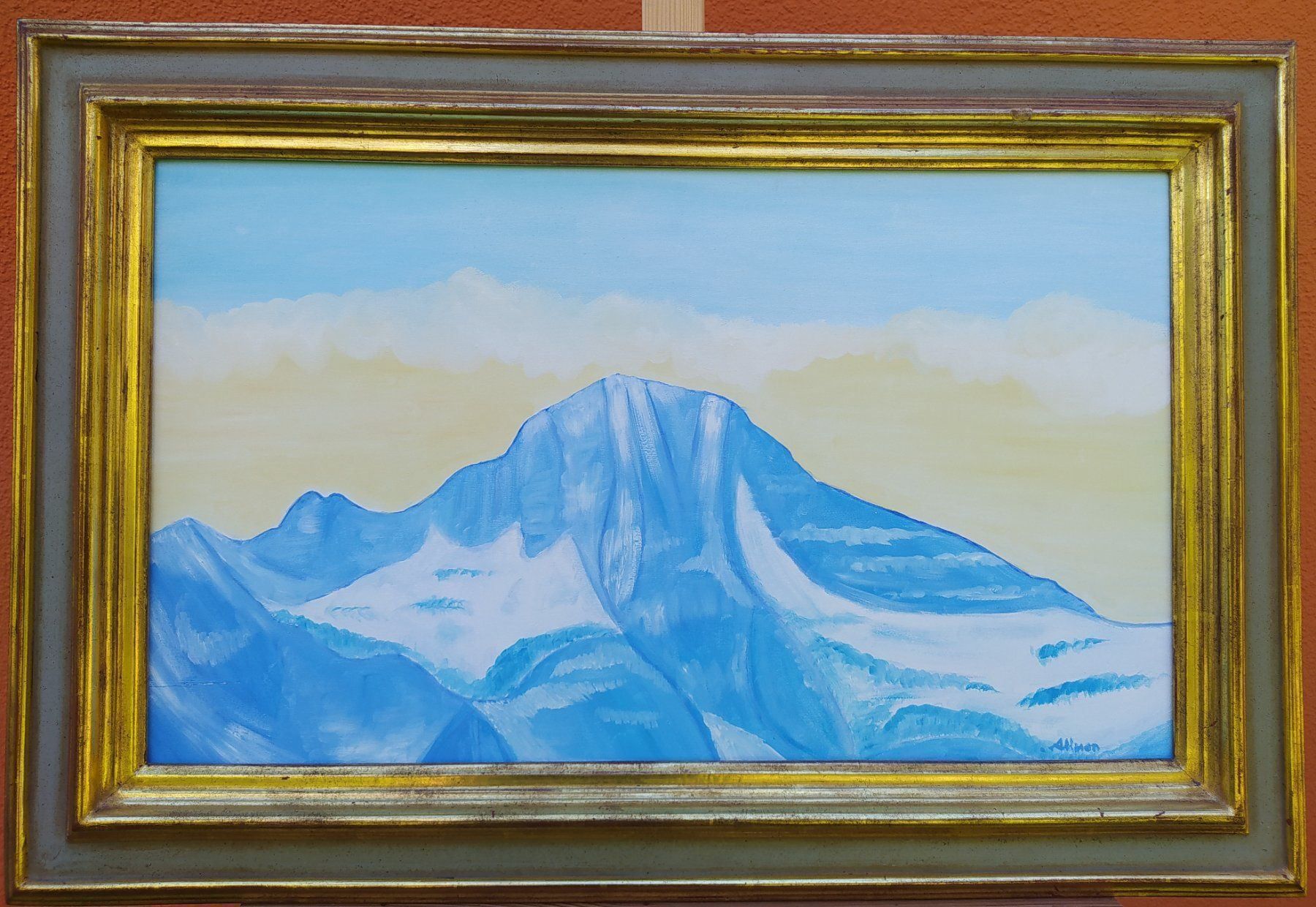 Gemälde: Ölgemälde Breithorn, signiert – Gebraucht aus Bretzwil von nefith 7