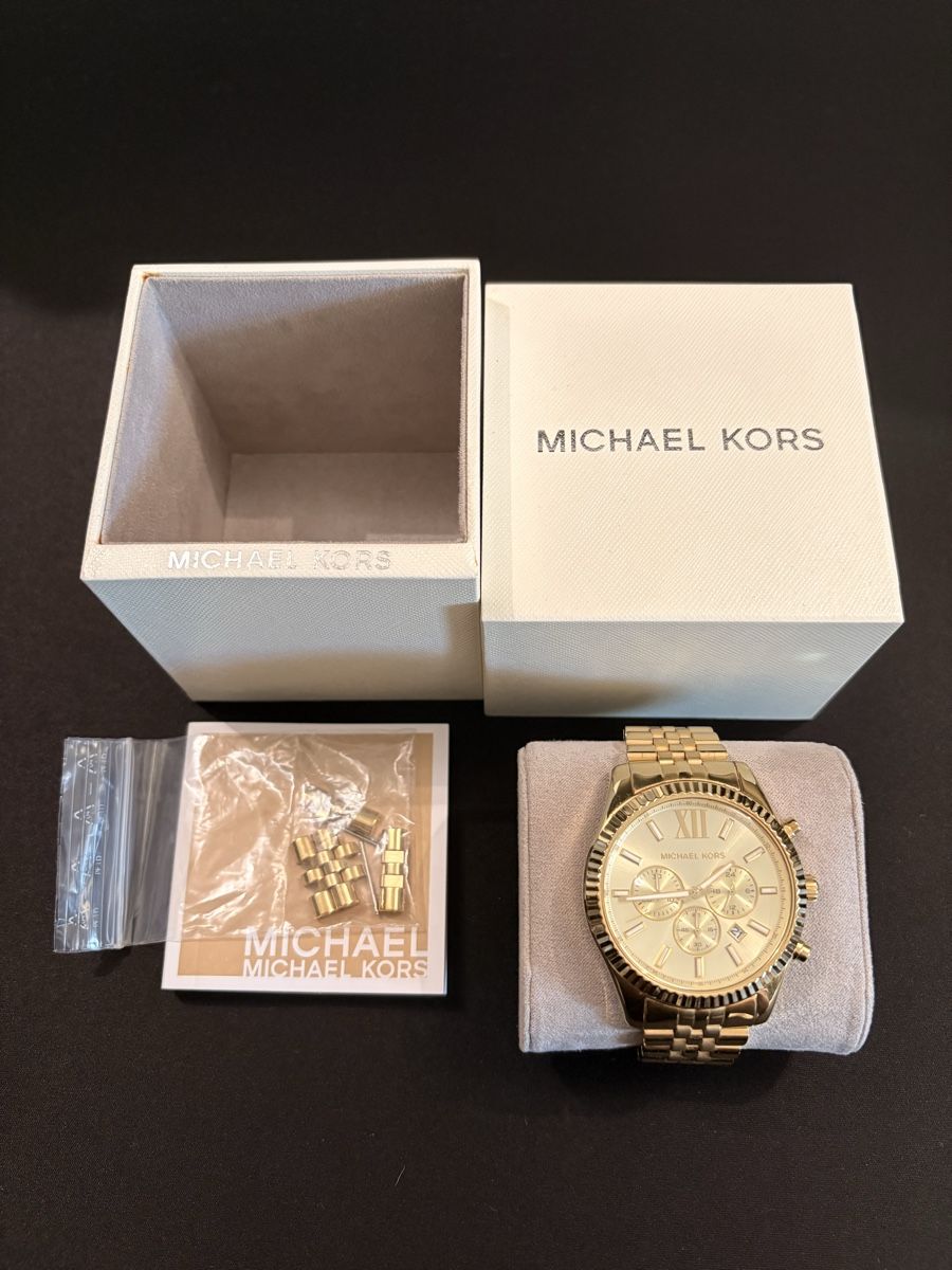 Michael Kors Uhren: Michael Kors Lexington Gold – Gebraucht aus Stäfa von nic_k5nw 4
