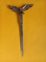 Coupe-papier en laiton et métal avec décor aigle