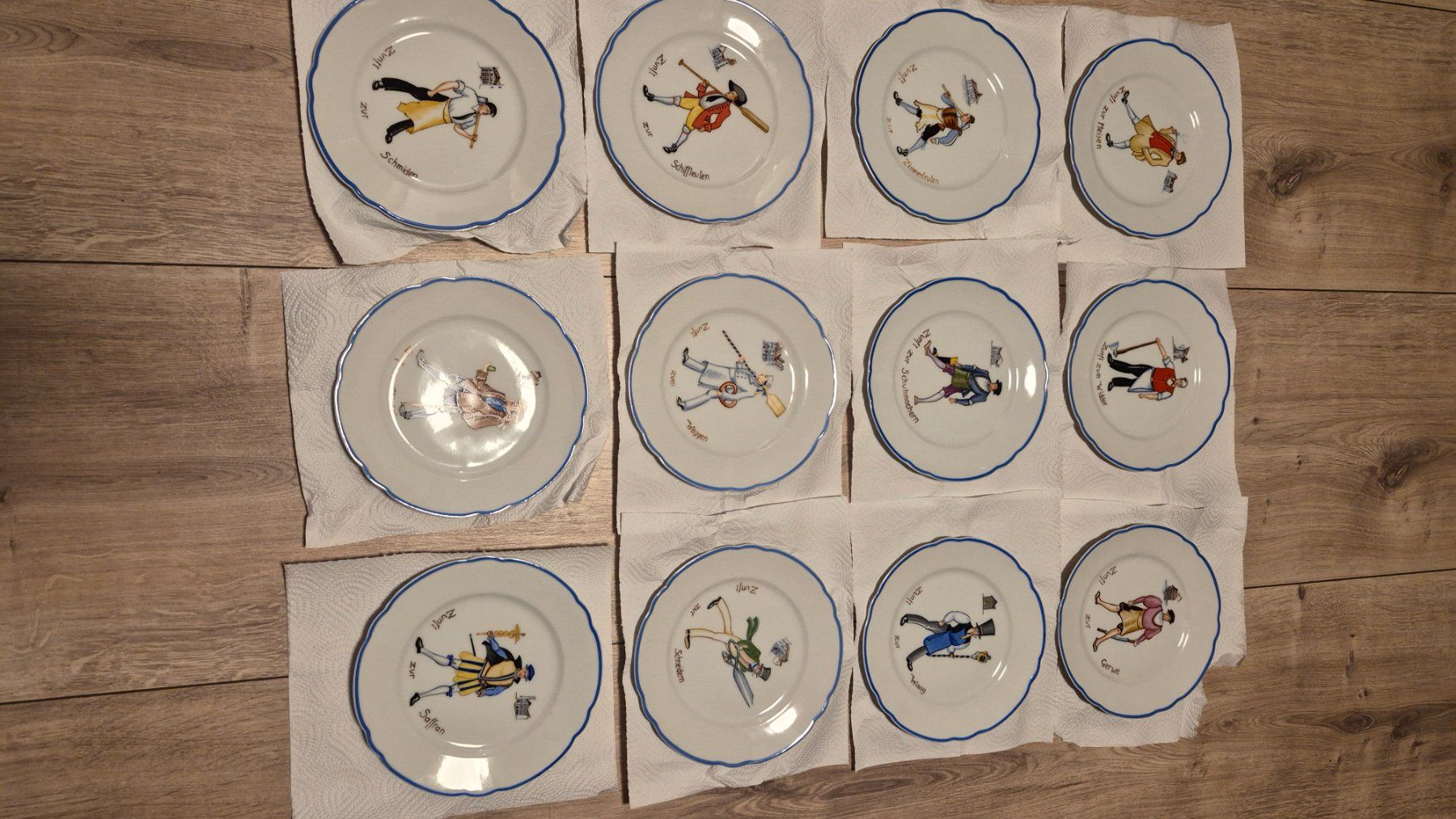 Piatti: Zunftteller Set 12 Stück – Usato da Bonau venduto da Jaco82