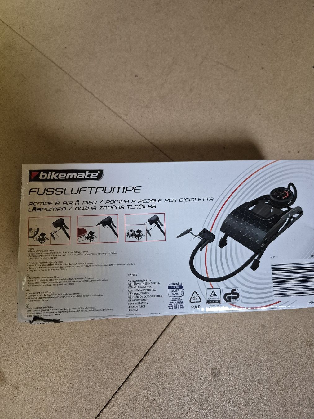 Pompe: Velopumpe/Fusspumpe Bikemate  – Nuovo e nell'imballaggio originale da Wohlen AG venduto da Biber75