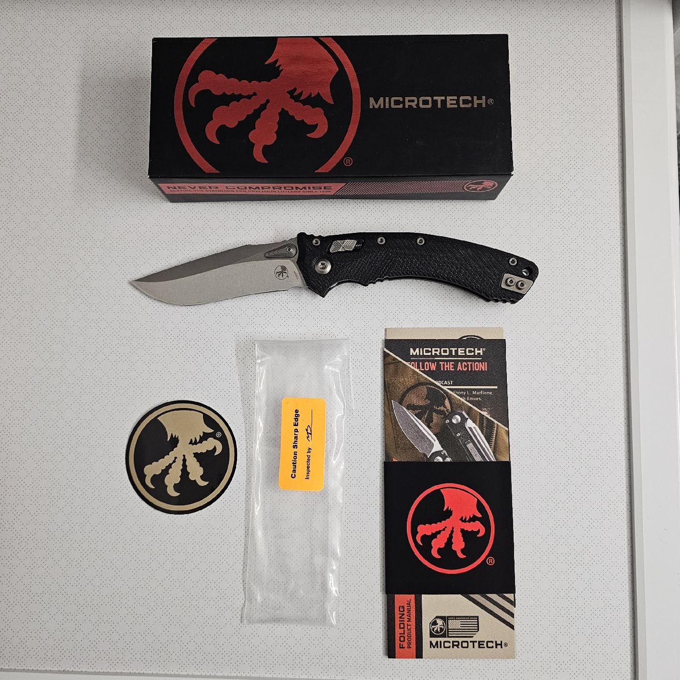 Spyderco Coltelli tascabile: Microtech Amphibian RAM-LOK, Sackmesser – Nuovo e nell'imballaggio originale da Egg b. Zürich venduto da Kunst_Shop_Schweiz
