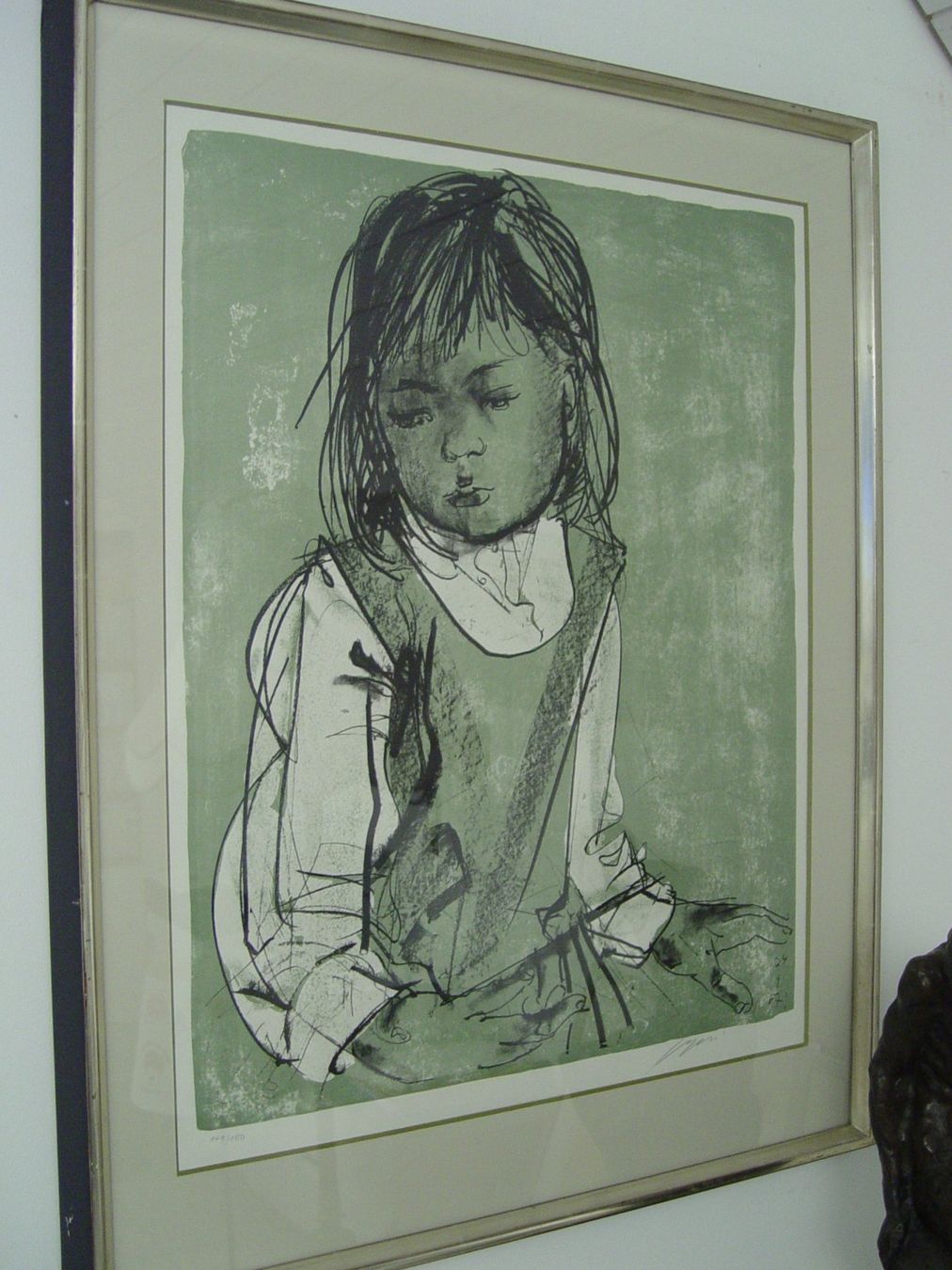 Grafica & Litografie: Mädchenportrait von Hans Erni – Usato da Rotkreuz venduto da Dobermann5 1