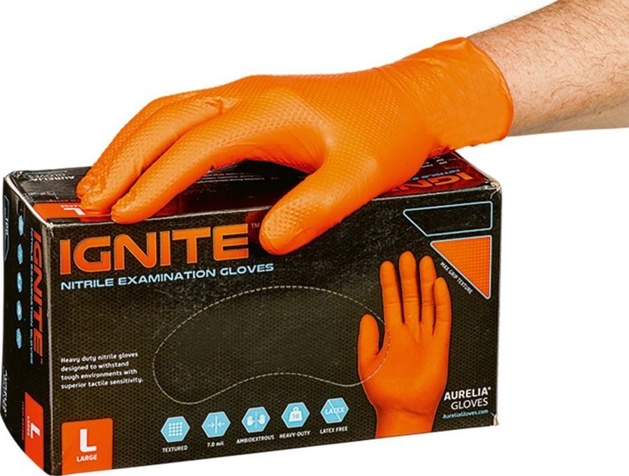 Handschuhe & Handstulpen: Gants de travail sans Latex – Neu und originalverpackt aus La Chaux-de-Fonds von SPAD8248