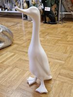 Keramik Ente Weiss Matt