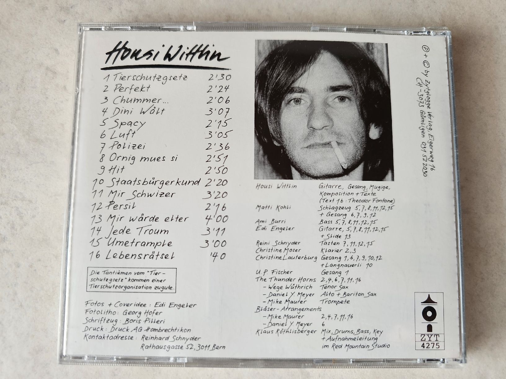 CD: Housi Wittlin  -  Housi Wittlin – Usato da Schneisingen venduto da backstore24 1